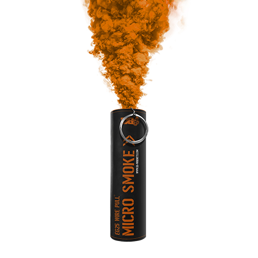 orange Enola Gaye Wire Pull EG25 Micro Smoke Rauchgranate 
